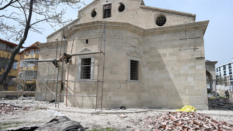 TARİHİ AYA YORGİ KİLİSESİ YENİLENİYOR.