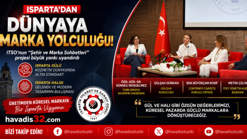 Isparta’dan Dünyaya Açılan Marka Yolculuğu: “Şehir ve Marka Sohbetleri” Başladı