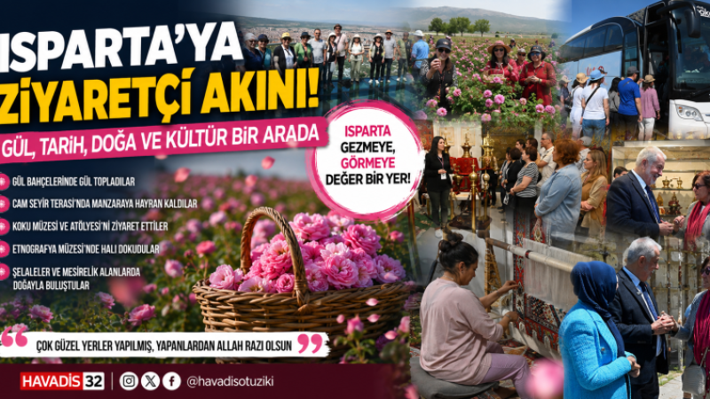 Tur firmaları rotayı Isparta’ya çevirdi, şehir ziyaretçi akınına uğradı