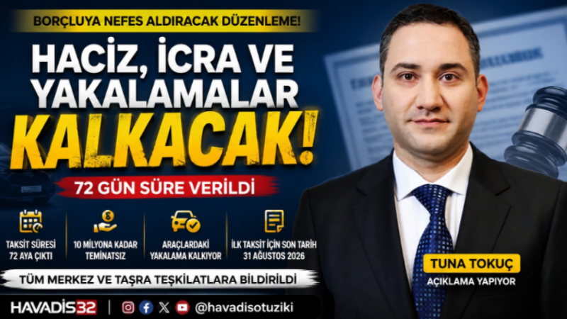 Borçlulara Büyük Kolaylık: Haciz ve Yakalamalar Kalkıyor, Yapılandırmada 72 Ay Taksit Dönemi Başladı