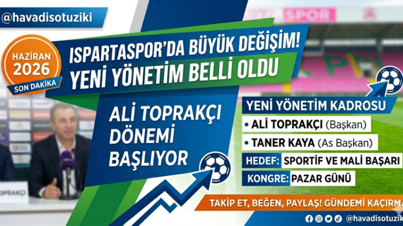 Ispartaspor’da Yeni Dönem: Ali Toprakçı ile Güçlü Başlangıç!