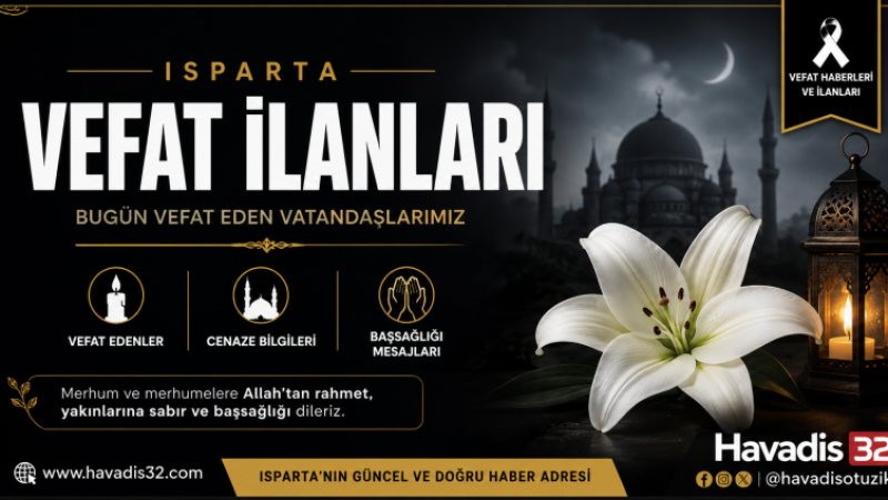 Isparta Vefat İlanları