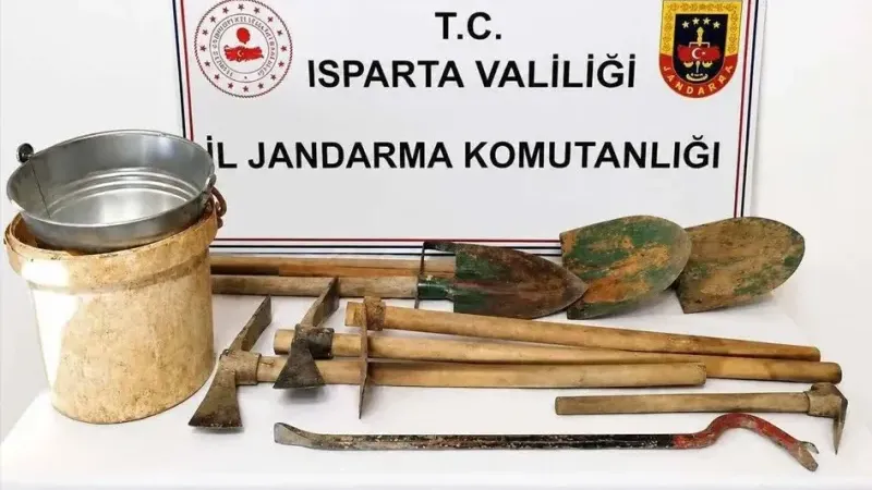 Isparta'da kaçak kazı operasyonu!