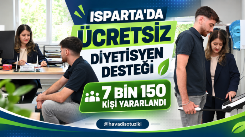 Isparta’da Ücretsiz Diyetisyen Desteği: 7 Bin 150 Kişi Hizmetten Yararlandı