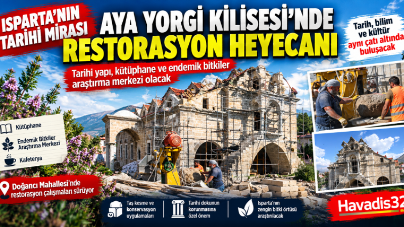 Aya Yorgi Kilisesi’nde Tarihi Dönüşüm: Restorasyonla Bilim ve Kültür Merkezi Olacak